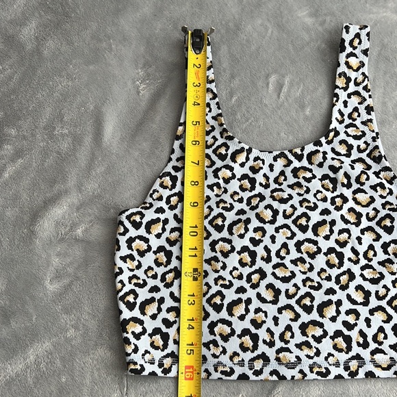 The Upside Ice Leopard Crop Top Size 8 - Picture 8 of 12